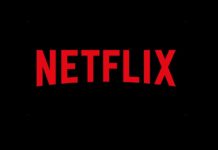 Netflix logo overlay on screen