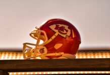 How To Watch NFL Games in 2024/25 A side view of the Kansas City Chiefs helmet.