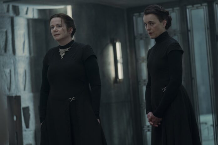 Emily Watson and Olivia Williams as Valya and Tula Harkonnen in the new HBO series Dune: Prophecy.