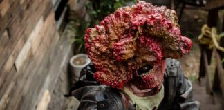 Upcoming Shows: The Last of Us, Season 2 Realistic Zombie Cosplay in Outdoor Setting
